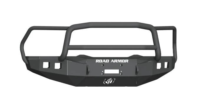 Road Armor Stealth 4151F5B 2015-2018 Ram Rebel 1500 Winch Front Bumper with Lonestar Guard and Square Light Cutouts